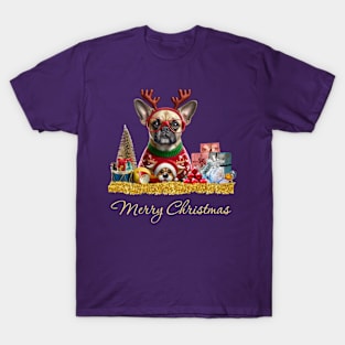 Merry Christmas Pug T-Shirt